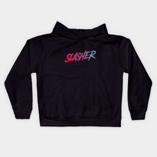 Slasher Typographic Design Kids Hoodie